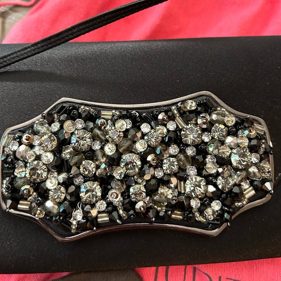 Judith Leiber Black Beaded And Crystal Evening Bag - Picture 3 of 8